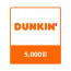 던킨 교환권 5,000원