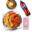 후라이드반양념반+단짠감자치즈볼+콜라1.25L+목걸이세트