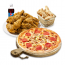 뿌리공피치세트L(콤비네이션피자L+뿌리공치킨(뼈)+리얼웨지콘스프+콜라1.25L)