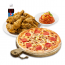 뿌리공피치세트M(콤비네이션피자M+뿌리공치킨(뼈)+스파게티+콜라500ml)
